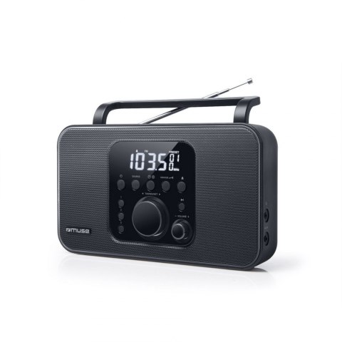 Muse | M-091R | Funkcja alarmu | Wejście AUX | Czarny | Radio Muse | M-091R | Funkcja alarmu | Wejście AUX | Czarny | Radio
