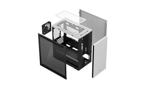 Obudowa komputerowa Deepcool MACUBE 110 WH w kolorze białym, formatu mATX, z dołączonym zasilaczem ATX PS2 (długość poniżej 170 Obudowa komputerowa Deepcool MACUBE 110 WH w kolorze białym, formatu mATX, z dołączonym zasilaczem ATX PS2 (długość poniżej 170
