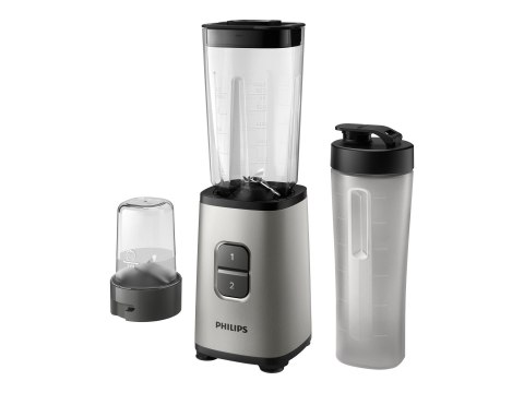 Philips Mini Blender | HR2604/80 Daily Collection | Tabletop | 350 W | Jar material Plastic/Glass | Jar capacity 0.6+0.6 L | Ice Philips Mini Blender | HR2604/80 Daily Collection | Tabletop | 350 W | Jar material Plastic/Glass | Jar capacity 0.6+0.6 L | Ice
