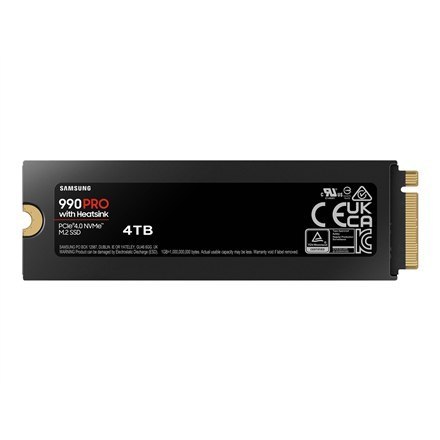 Samsung | 990 PRO z radiatorem | 4000 GB | Format SSD M.2 2280 | Interfejs SSD M.2 NVME | Prędkość odczytu 7450 MB/s | Prędkość Samsung | 990 PRO z radiatorem | 4000 GB | Format SSD M.2 2280 | Interfejs SSD M.2 NVME | Prędkość odczytu 7450 MB/s | Prędkość