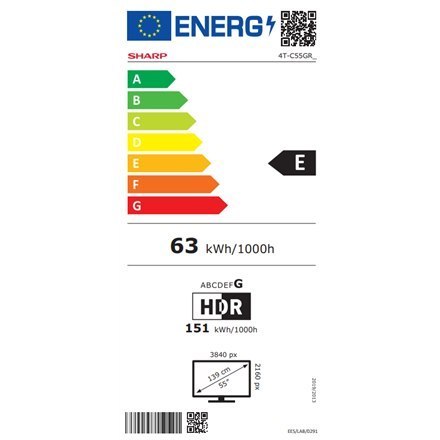 Sharp 55GR8265E | 55 | Smart TV | Google TV | UHD Sharp 55GR8265E | 55 | Smart TV | Google TV | UHD