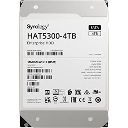 Synology | Dysk twardy | HAT5300-4T | 7200 RPM | 4000 GB | MB Synology | Dysk twardy | HAT5300-4T | 7200 RPM | 4000 GB | MB