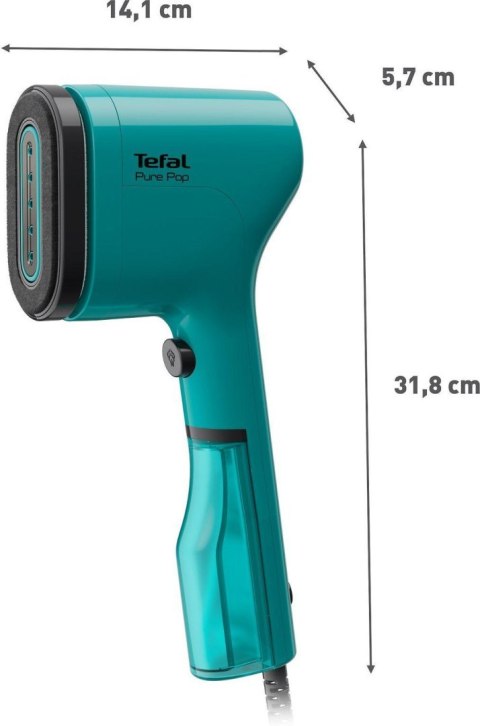 Tefal DT2026E1 Handheld Garment Steamer Pure Pop, Power 1300W, Water tank 0.07 L, Green | TEFAL Tefal DT2026E1 Handheld Garment Steamer Pure Pop, Power 1300W, Water tank 0.07 L, Green | TEFAL