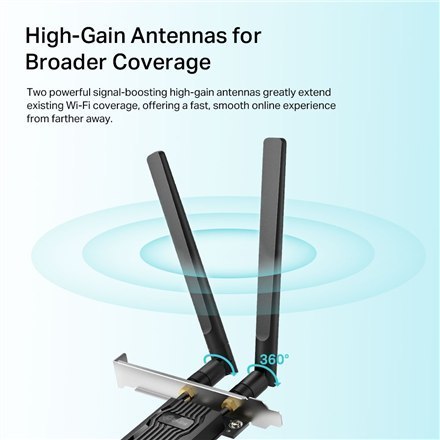 TP-LINK | Archer TX20E AX1800 Wi-Fi 6 Bluetooth 5.2 Karta Sieciowa PCIe TP-LINK | Archer TX20E AX1800 Wi-Fi 6 Bluetooth 5.2 Karta Sieciowa PCIe