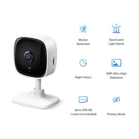 TP-LINK | Home Security Wi-Fi Camera | Tapo C110 | Cube | 3 MP | 3.3mm/F/2.0 | Tryb prywatności, alarm dźwiękowy i świetlny, wyk TP-LINK | Home Security Wi-Fi Camera | Tapo C110 | Cube | 3 MP | 3.3mm/F/2.0 | Tryb prywatności, alarm dźwiękowy i świetlny, wyk