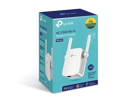TP-LINK | RE305 | Extender | 802.11ac | 2.4GHz/5GHz | 300+867 Mbit/s | 10/100 Mbit/s | Ethernet LAN (RJ-45) ports 1 | MU-MiMO No TP-LINK | RE305 | Extender | 802.11ac | 2.4GHz/5GHz | 300+867 Mbit/s | 10/100 Mbit/s | Ethernet LAN (RJ-45) ports 1 | MU-MiMO No