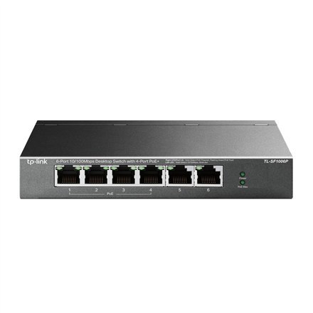 TP-LINK | Switch | TL-SF1006P | Niezarządzalny | Desktop | Porty 10/100 Mb/s (RJ-45) w ilości 6 | Porty 1 Gb/s (RJ-45) w ilości TP-LINK | Switch | TL-SF1006P | Niezarządzalny | Desktop | Porty 10/100 Mb/s (RJ-45) w ilości 6 | Porty 1 Gb/s (RJ-45) w ilości