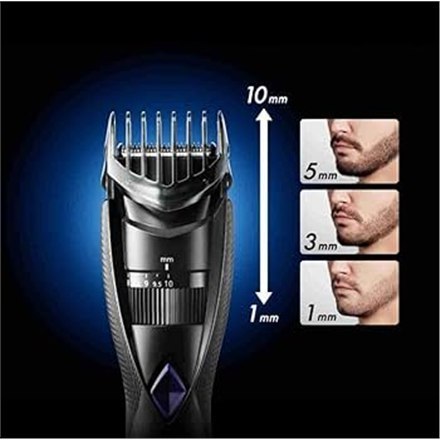 Trimmer do brody Panasonic ER-GB37-K503 | Bezprzewodowy | Mokry i suchy | 20 stopni długości | Akumulatorowa Trimmer do brody Panasonic ER-GB37-K503 | Bezprzewodowy | Mokry i suchy | 20 stopni długości | Akumulatorowa