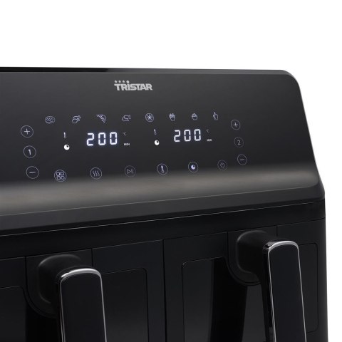 Tristar | Airfryer z podwójnym koszem | FR-9040 | Moc 2700 W | Pojemność 8 L | Czarny Tristar | Airfryer z podwójnym koszem | FR-9040 | Moc 2700 W | Pojemność 8 L | Czarny