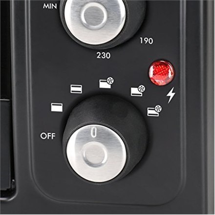 Tristar | Zintegrowany zegar | Mini piekarnik elektryczny | OV-1443 | 38 L | Blat | 3100 W | Czarny Tristar | Zintegrowany zegar | Mini piekarnik elektryczny | OV-1443 | 38 L | Blat | 3100 W | Czarny
