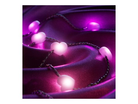Twinkly Candies 200 Heart-shaped RGB LEDs, Green Wire, USB-C|Twinkly Twinkly Candies 200 Heart-shaped RGB LEDs, Green Wire, USB-C|Twinkly
