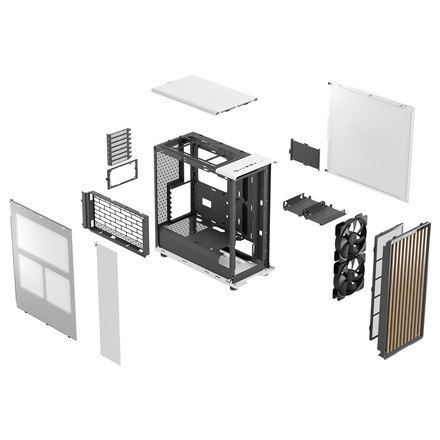 Zasilacz do Komputera Fractal Design North w Kolorze Kredowego Białego z Zestawem Bez Zasilacza ATX Zasilacz do Komputera Fractal Design North w Kolorze Kredowego Białego z Zestawem Bez Zasilacza ATX