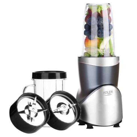 Adler Blender Smoothie Set | AD 4084 | Tabletop | 1200 W | Jar material BPA-Free | Jar capacity 0.3+0.5+0.5+0.7 L | Ice crushing Adler Blender Smoothie Set | AD 4084 | Tabletop | 1200 W | Jar material BPA-Free | Jar capacity 0.3+0.5+0.5+0.7 L | Ice crushing