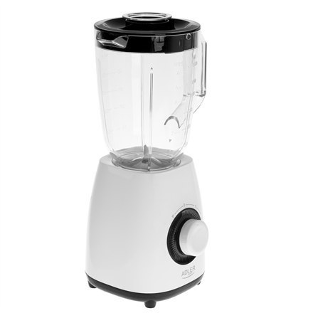 Adler | Blender ze słoikiem | AD 4085 | Tabletop | 1000 W | Materiał słoika Plastik | Pojemność słoika 1,5 L | Biały Adler | Blender ze słoikiem | AD 4085 | Tabletop | 1000 W | Materiał słoika Plastik | Pojemność słoika 1,5 L | Biały