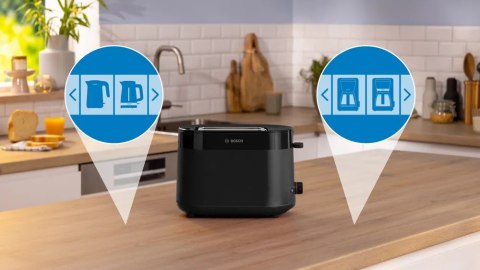 Bosch Compact Toaster | TAT2M123 MyMoment | Power 950 W | Number of slots 2 | Housing material Plastic | Black Bosch Compact Toaster | TAT2M123 MyMoment | Power 950 W | Number of slots 2 | Housing material Plastic | Black