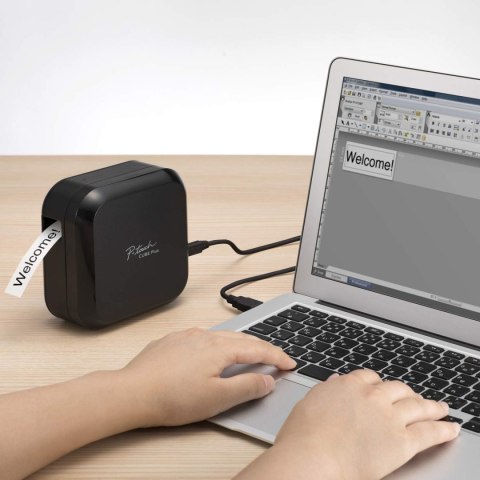 Brother P-Touch Cube Plus | PT-P710BT | Bezprzewodowy | Przewodowy | Monochromatyczny | Termotransferowy | Inny | Czarny Brother P-Touch Cube Plus | PT-P710BT | Bezprzewodowy | Przewodowy | Monochromatyczny | Termotransferowy | Inny | Czarny