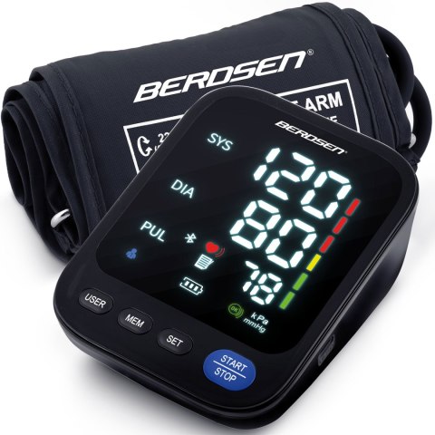 Ciśnieniomierz naramienny z polskimi komunikatami i bluetooth BD-123 Berdsen Ciśnieniomierz naramienny z polskimi komunikatami i bluetooth BD-123 Berdsen