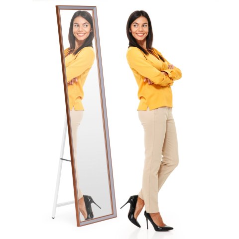 Duże lustro stojące 148 cm aluminowa rama rozstawiane ModernHome Duże lustro stojące 148 cm aluminowa rama rozstawiane ModernHome