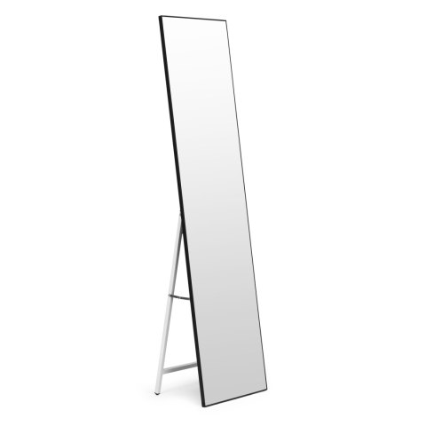 Duże lustro stojące 159 cm aluminium czarna rama ModernHome Duże lustro stojące 159 cm aluminium czarna rama ModernHome