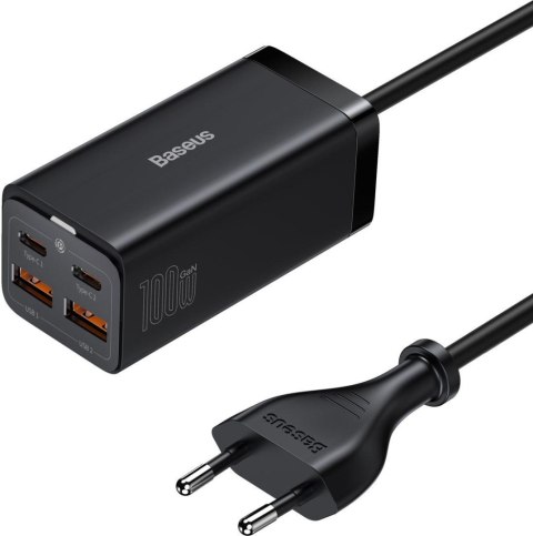 ŁADOWARKA SIECIOWA Baseus GaN 3 Pro Desktop Fast Charger CCGP000101 100W 2x USB-A 2x USB-C PD 3.0 QC 4.0+ ŁADOWARKA SIECIOWA Baseus GaN 3 Pro Desktop Fast Charger CCGP000101 100W 2x USB-A 2x USB-C PD 3.0 QC 4.0+