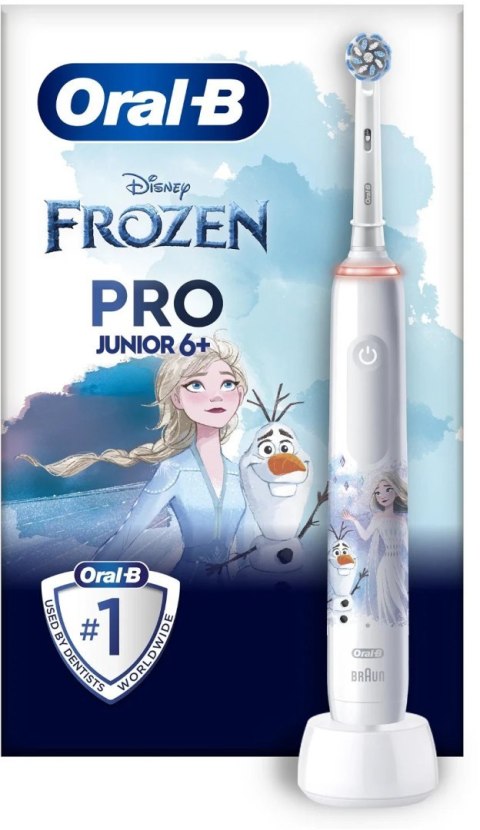 Oral-B | Elektryczna szczoteczka do zębów | Frozen Pro Series 3 | Akumulatorowa | Dla dzieci | Liczba główek szczoteczki w zesta Oral-B | Elektryczna szczoteczka do zębów | Frozen Pro Series 3 | Akumulatorowa | Dla dzieci | Liczba główek szczoteczki w zesta