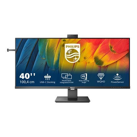 Philips | Monitor biznesowy | 40B1U5601H/00 | 40 " | IPS | 21:9 | 100 Hz | 4 ms | 3440 x 1440 pikseli | 300 cd/m² | Czarny Philips | Monitor biznesowy | 40B1U5601H/00 | 40 " | IPS | 21:9 | 100 Hz | 4 ms | 3440 x 1440 pikseli | 300 cd/m² | Czarny