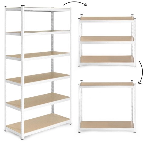 Regał magazynowy 222x110x50 cm stal galwanizowana 6 półek 1050 kg ModernHome Regał magazynowy 222x110x50 cm stal galwanizowana 6 półek 1050 kg ModernHome