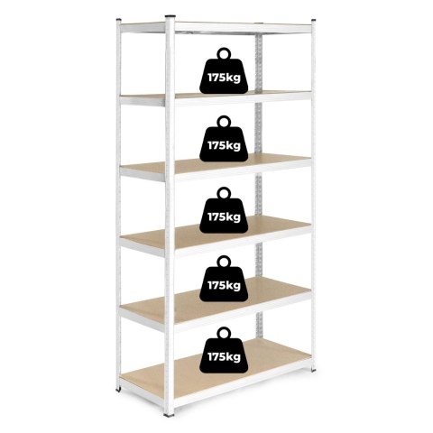 Regał magazynowy 222x110x50 cm stal galwanizowana 6 półek 1050 kg ModernHome Regał magazynowy 222x110x50 cm stal galwanizowana 6 półek 1050 kg ModernHome