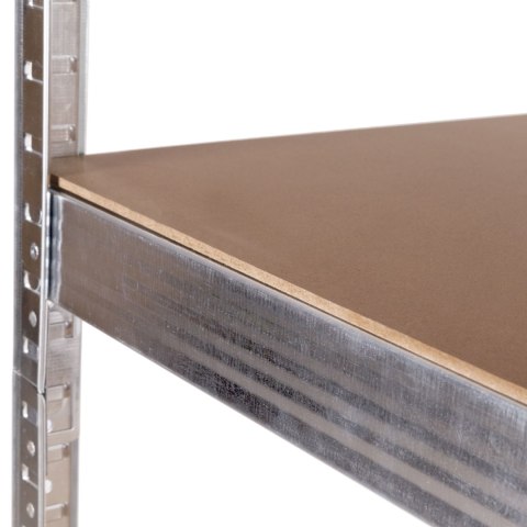 Regał magazynowy narożny 180x90x40 cm stal galwanizowana 5 półek 875 kg ModernHome Regał magazynowy narożny 180x90x40 cm stal galwanizowana 5 półek 875 kg ModernHome