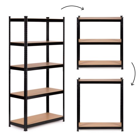 Regał metalowy magazynowy 180x90x40 cm do garażu piwnicy 5 półek 875 kg ModernHome Regał metalowy magazynowy 180x90x40 cm do garażu piwnicy 5 półek 875 kg ModernHome