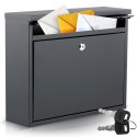 Skrzynka na listy 37,5x30,5x12 cm antracyt HM-860
