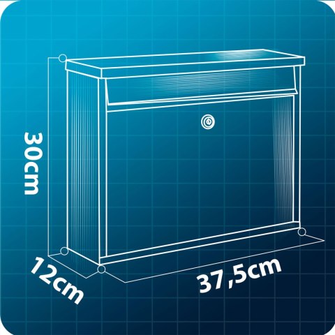 Skrzynka na listy 37,5x30,5x12 cm antracyt HM-860 Skrzynka na listy 37,5x30,5x12 cm antracyt HM-860