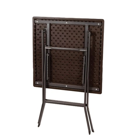 Stolik ogrodowy składany stół kawowy ratan balkon 62 cm ModernHome Stolik ogrodowy składany stół kawowy ratan balkon 62 cm ModernHome
