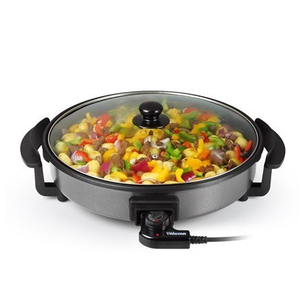 Tristar | Wielofunkcyjna patelnia grillowa | PZ-2964 | Średnica 40 cm | Grill | 1500 W | Pokrywa w zestawie | Stały uchwyt | Cza Tristar | Wielofunkcyjna patelnia grillowa | PZ-2964 | Średnica 40 cm | Grill | 1500 W | Pokrywa w zestawie | Stały uchwyt | Cza