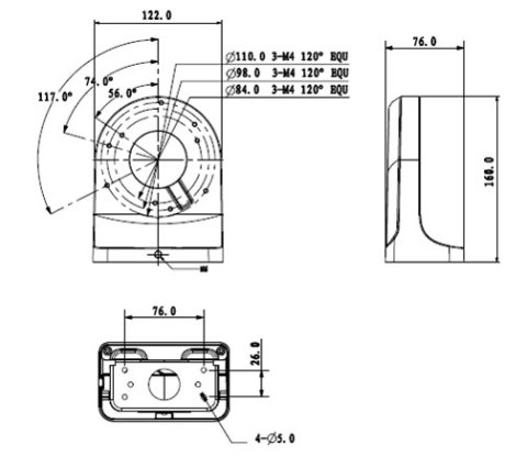 UCHWYT DAHUA PFB203W UCHWYT DAHUA PFB203W