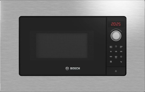 Bosch | BFL623MS3 | Kuchenka mikrofalowa | Do zabudowy | 20 L | 800 W | Stal nierdzewna Bosch | BFL623MS3 | Kuchenka mikrofalowa | Do zabudowy | 20 L | 800 W | Stal nierdzewna