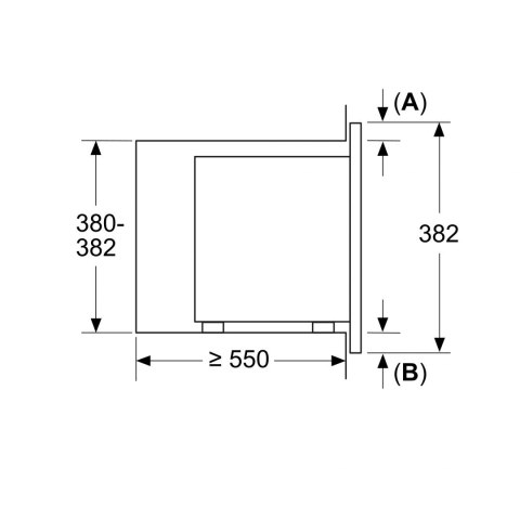 Bosch | BFL623MS3 | Kuchenka mikrofalowa | Do zabudowy | 20 L | 800 W | Stal nierdzewna Bosch | BFL623MS3 | Kuchenka mikrofalowa | Do zabudowy | 20 L | 800 W | Stal nierdzewna