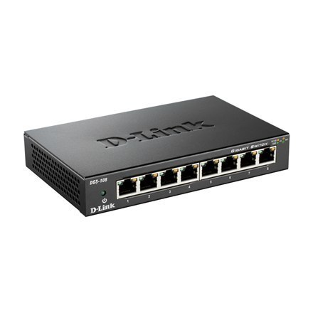 D-Link | Switch | DGS-108/E | Niezarządzany | Desktop | Ilość portów 10/100 Mbps (RJ-45) | Ilość portów 1 Gbps (RJ-45) 8 | Ilość D-Link | Switch | DGS-108/E | Niezarządzany | Desktop | Ilość portów 10/100 Mbps (RJ-45) | Ilość portów 1 Gbps (RJ-45) 8 | Ilość