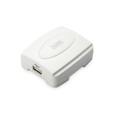 Digitus | Serwer druku USB, 1-portowy, 1x RJ45, 1x USB A, USB 2.0 | DN-13003-2 | Biały Digitus | Serwer druku USB, 1-portowy, 1x RJ45, 1x USB A, USB 2.0 | DN-13003-2 | Biały