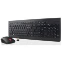 Lenovo Essential Zestaw klawiatury i myszy | Bezprzewodowa | Mysz w zestawie | układ klawiszy: US | Czarny | Klawiatura numerycz