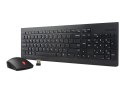 Lenovo Essential Zestaw klawiatury i myszy | Bezprzewodowa | Mysz w zestawie | układ klawiszy: US | Czarny | Klawiatura numerycz