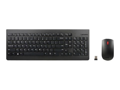 Lenovo Essential Zestaw klawiatury i myszy | Bezprzewodowa | Mysz w zestawie | układ klawiszy: US | Czarny | Klawiatura numerycz Lenovo Essential Zestaw klawiatury i myszy | Bezprzewodowa | Mysz w zestawie | układ klawiszy: US | Czarny | Klawiatura numerycz