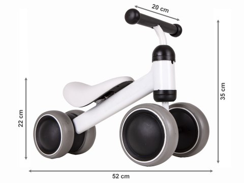 Rowerek biegowy treningowy mini rower dla dzieci biały ECOTOYS Rowerek biegowy treningowy mini rower dla dzieci biały ECOTOYS