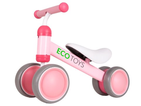 Rowerek biegowy treningowy mini rower dla dzieci różowy ECOTOYS Rowerek biegowy treningowy mini rower dla dzieci różowy ECOTOYS