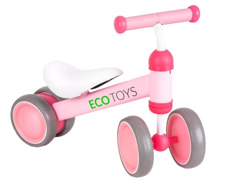 Rowerek biegowy treningowy mini rower dla dzieci różowy ECOTOYS Rowerek biegowy treningowy mini rower dla dzieci różowy ECOTOYS