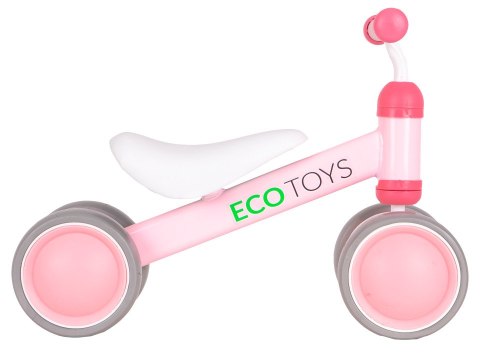 Rowerek biegowy treningowy mini rower dla dzieci różowy ECOTOYS Rowerek biegowy treningowy mini rower dla dzieci różowy ECOTOYS