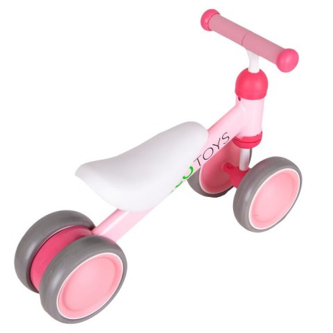Rowerek biegowy treningowy mini rower dla dzieci różowy ECOTOYS Rowerek biegowy treningowy mini rower dla dzieci różowy ECOTOYS