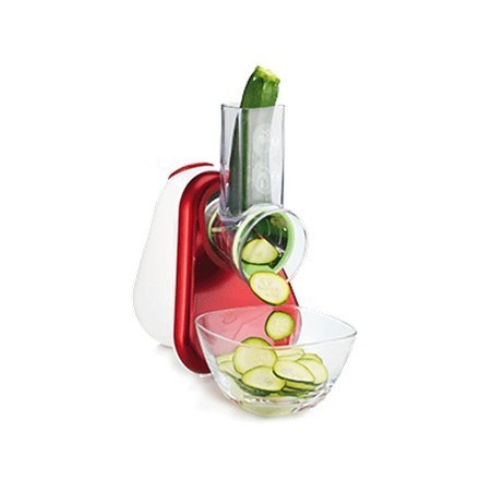 TEFAL | Tarka elektryczna | Fresh Express+ | 200 W | kolor: Biały/rubinowy czerwony TEFAL | Tarka elektryczna | Fresh Express+ | 200 W | kolor: Biały/rubinowy czerwony