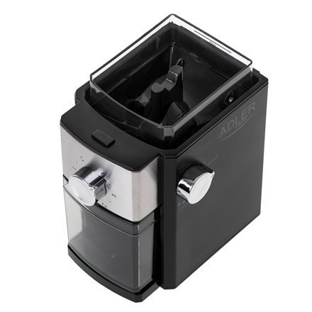 Adler | AD 4448 | Młynek do kawy | 300 W | Pojemność ziaren kawy 250 g | Ilość filiżanek 12 na pojemnik szt. Adler | AD 4448 | Młynek do kawy | 300 W | Pojemność ziaren kawy 250 g | Ilość filiżanek 12 na pojemnik szt.