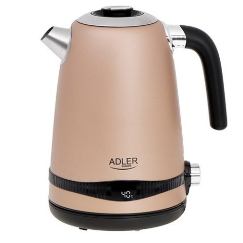 Adler | Kettle | AD 1295 | Electric | 2200 W | 1.7 L | Stainless steel | 360° rotational base | Golden Adler | Kettle | AD 1295 | Electric | 2200 W | 1.7 L | Stainless steel | 360° rotational base | Golden